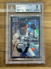 2022 Topps Chrome Star Wars Galaxy Finn #87 Atomic Refractor 33/150 BGS 9 Graded picture