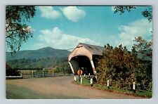 Mt Asckutney VT-Vermont, Covered Bridge, Vintage Postcard picture