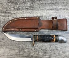 Vintage Western S-H66 USA Fixed Blade Hunting Knife NICE  picture