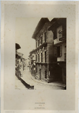Neurdein, Fontarrabie, La Grande Rue Vintage Albumen Print Albumin Print   picture