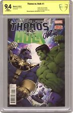 Thanos vs. Hulk 1A Starlin CBCS 9.4 SS Jim Starlin 2015 21-2F48AF8-019 picture