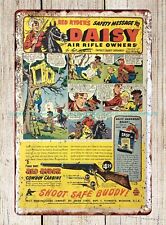 country home decor 1947 Daisy Air Rifle RED RYDER COWBOY CARBINE tin sign picture