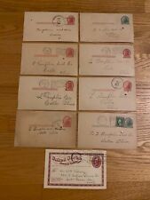 Lot of 9 Vintage Postcards 1916 1918 1919 Stamps Postage 1 Cent 2 Cents Writing picture