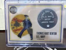 Historic Autographs 1918 End of the Great War Dog Tag Thomas Hart Benton #/249 picture