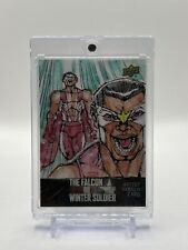 2022 Marvel Studios' The Falcon and Winter Soldier Dave Lynch Auto Sketch 1/1 picture