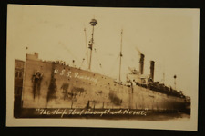 U.S.S. Finland The Ship That Brought Us Home 1918 Postcard RPPC Ocean Liner picture