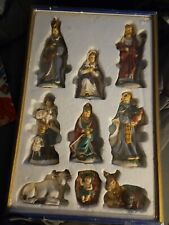 9 Piece Porcelain Christmas On Mainstreet Nativity Scene picture