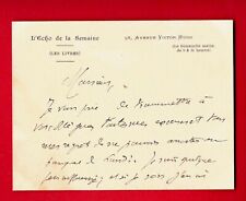 CX38-SIGNED CARD-ÉDOUARD PETIT-HISTORIAN-[LYCÉE LOUIS LE GRAND]-1895 picture
