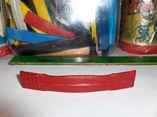 VINTAGE RED/MAROON CURVED SIDES REPLACEMENT LUNCHBOX HANDLE-DECENT-  picture