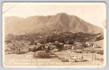 RPPC MT. TAMALPAIS TOWERING ABOVE MILL VALLEY CALIFORNIA 1938 (353) picture