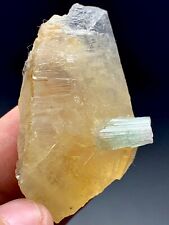 150 Carat Tourmaline Crystal On Quartz Specimen From Afghanistan picture