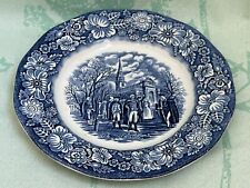 Liberty Blue Ironstone Small Vintage Plate picture