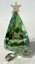 Swarovski Crystal Winter Tree Green Christmas Piece Figurine 1090188 picture