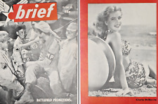 1945 WWII Brief Army Air Force News Magazine Okinawa Kids Pin Up Gloria DeHaven picture