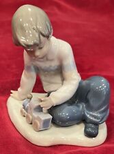 Nao Lladro A New Toy #1052 Boy with Train Figurine  Marked 1994 picture