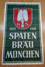 Spaten brau Munchen banner Stein Beer Mug German Vintage Stoneware Germany picture
