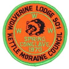 1970 Spring Conclave Wolverine Lodge 501 Patch Kettle Moraine Council Wisconsin picture