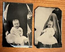 2 Tintypes Hidden Mother + Hidden Father Not Post Mortem Creepy & Unusual Photo picture