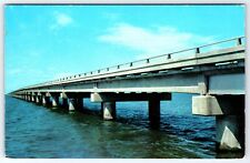 Lake Pontchartrain Causeway Completed in 1956 New Orleans Louisiana Postcard picture