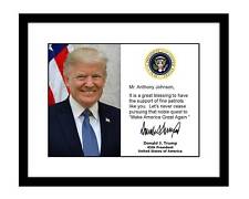 Customized Donald Trump 8x10 Signed Official Photo YOUR NAME autographed MAGA picture