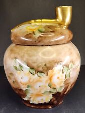 Imperial PSL Austria Empire Porcelain Tobacco Jar Humidor Pipe PUL Hand Painted picture