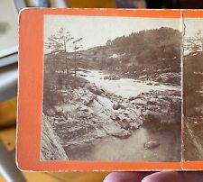 Stereoview REAL PHOTO Bellows Falls & Vacinity VT Vermont P.W. Taft #29 EARLY picture