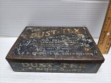 Early 1900s Dust-Tex Polishing Cloth Advertising Tin picture