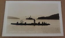 Real Photo STEAMER Ship Mt. Washington at  Meredith NH Postcard picture