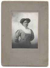 Elegant Black African American Woman, Macon Missouri Antique Mounted Photo picture