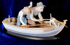Lladro Fishing with Gramps Figurine - Mint in box Rare picture
