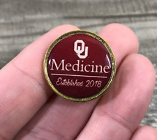OU University of Oklahoma Medicine Established 2018 Lapel Jacket Backpack Pin picture