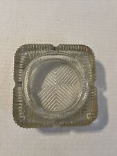 Vintage Clear Glass Ashtray 4