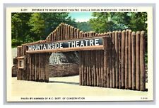 Postcard Cherokee North Carolina Mountainside Theatre Qualla Reservation picture
