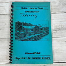 CP Rail System Station Number Book Canadian Pacific TRAINING Reference Guide picture