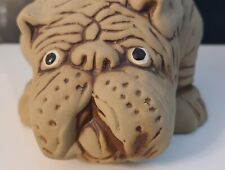 Vintage Pottery Ceramic Figural Comic Bulldog Succulent Planter picture