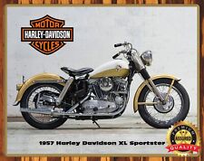 Harley Davidson - 1957 XL Sportster - Rare - Metal Sign 11 x 14 picture