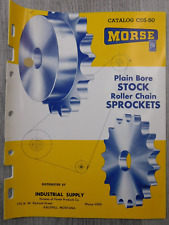 Morse Catalog Plain Bore Stock Roller Chain Sprocket Industrial Supply Machinery picture