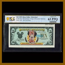 Disney 10 Dollars, 1999 Serial # 201 Printed Outside Minnie Proof PCGS 63 PPQ picture