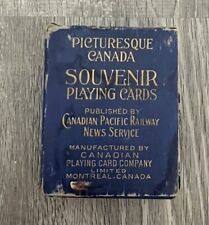 vintage Canadian Pacific Railway Picturesque Canada Souvenir Playing Cards picture