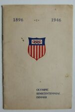1946 Hotel Pennsylvania Olympic Semicentennial Menu by US Olympic Assoc, NYC picture