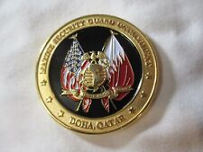 Marine Security Guard MSG Detachment Doha Qatar Challenge Coin / US Embassy USMC picture
