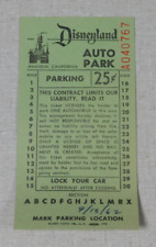 1960's Disneyland auto parking pass ticket picture