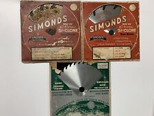 Vintage Simonds N.O.S. Si-Clone combination saw blade Lot with original package picture