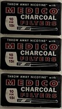 Vintage Medico Charcoal Filters - 3 unopened Boxes of (10) picture
