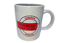 Vintage Conoco Gas & OIL Company Advertising Coffee Mug Dubuque Rock Island Iowa picture