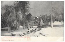 C.1900 PPC ISHPEMING, Michigan, OCTOBER SNOW STORM Postcard picture