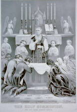 Holy communion: hoc est enim corpus meum,Religious,c1873,Currier & Ives Photo picture