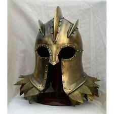 Medieval Knight Roman Spartan Crusader Costume Helmet Halloween picture