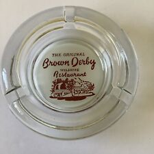 Vintage L.A.'s Brown Derby Restaurant Wilshire Glass Ashtray picture