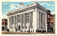 Mansfield Savings Bank Building in Mansfield Ohio OH 1921 Postcard H.H. Hamm picture